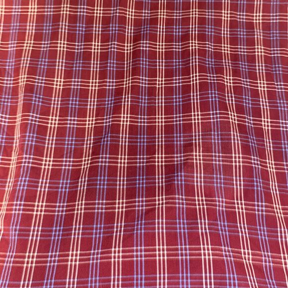 Plains Western Wear Short Sleeve Pearl Snap Red  Tartan Plaid Cowboy Rodeo S11 - Picture 11 of 11